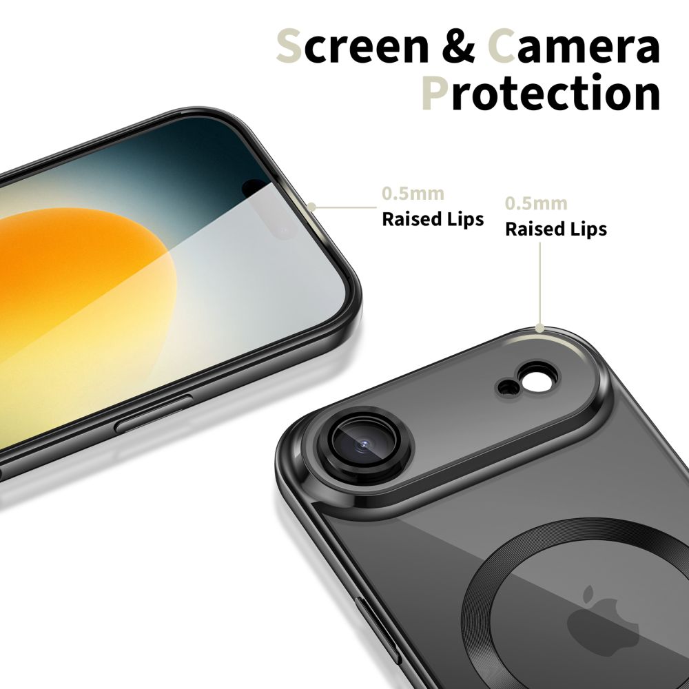 Dėklas Tech-Protect MagFlex iPhone Air, blizgus juodas