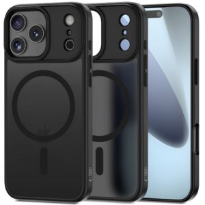 Dėklas Tech-Protect TP Matt MagSafe iPhone 17 Pro, matinis juodas