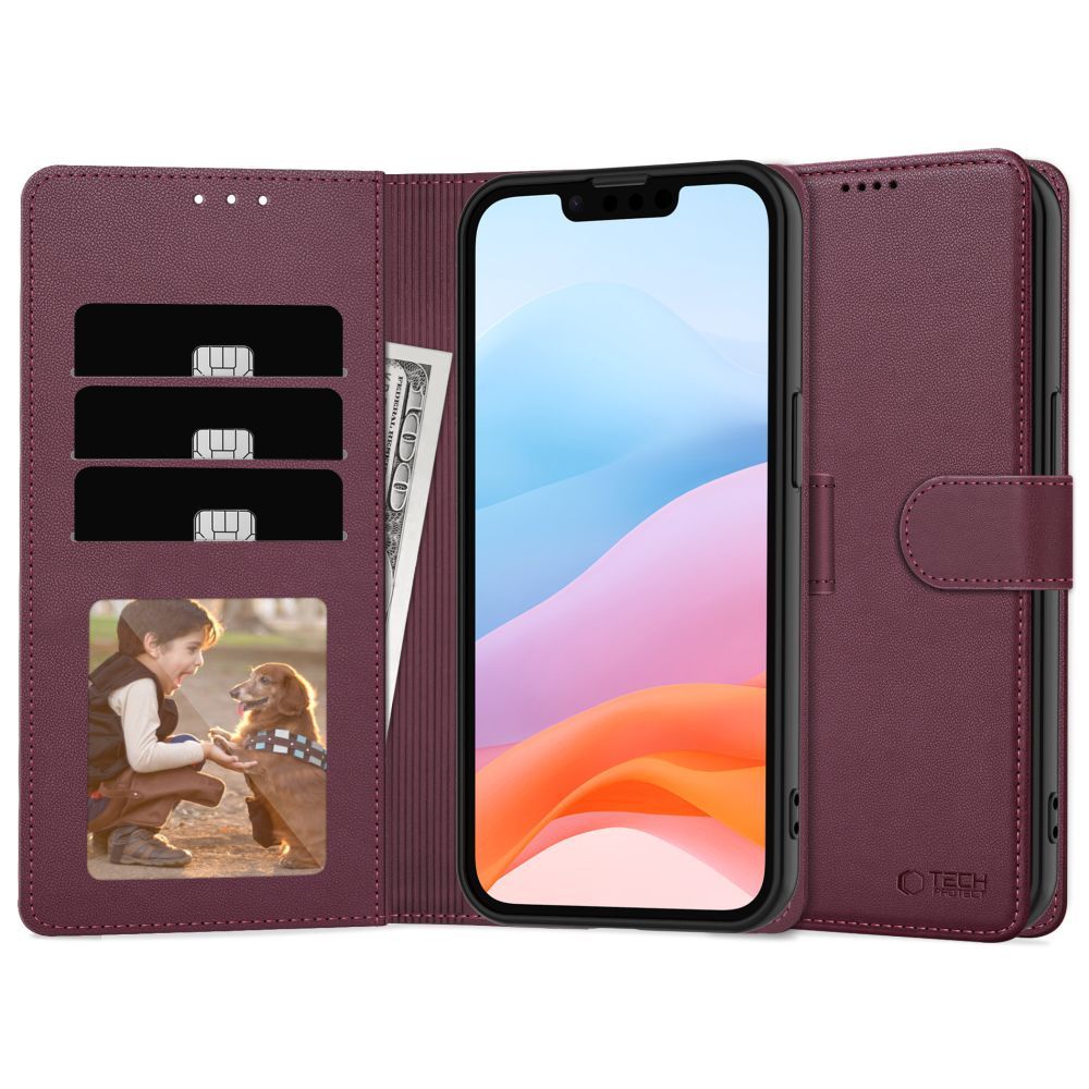 Dėklas Tech-Protect Wallet Galaxy A26 5G / A17 4G / 5G, gervuogių spalvos