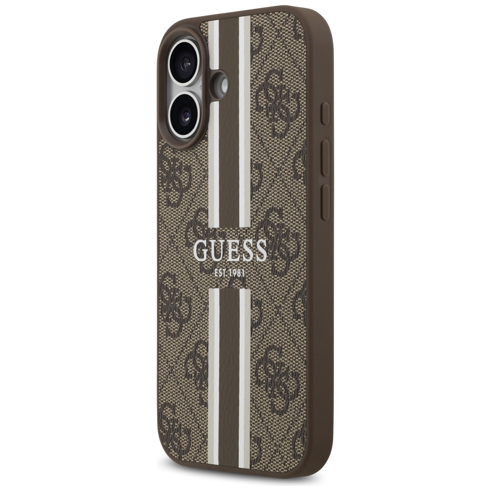 Guess MagSafe dėklas iPhone 17 – rudas