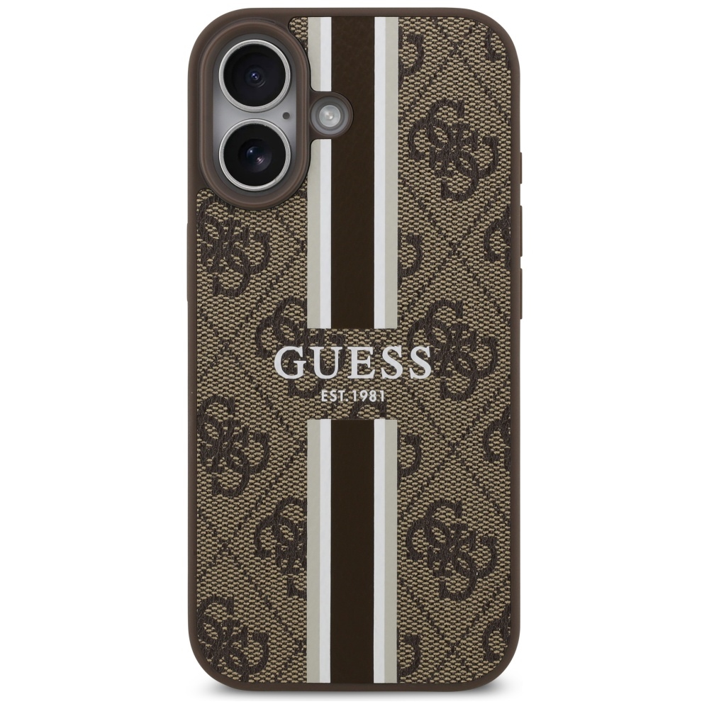 Guess MagSafe dėklas iPhone 17 – rudas