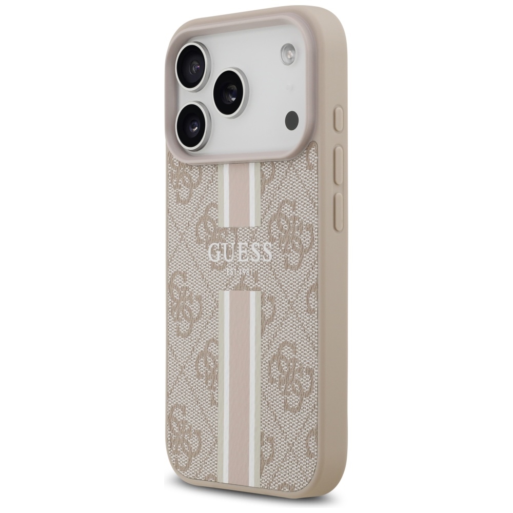 Guess MagSafe dėklas iPhone 17 Pro – rožinis