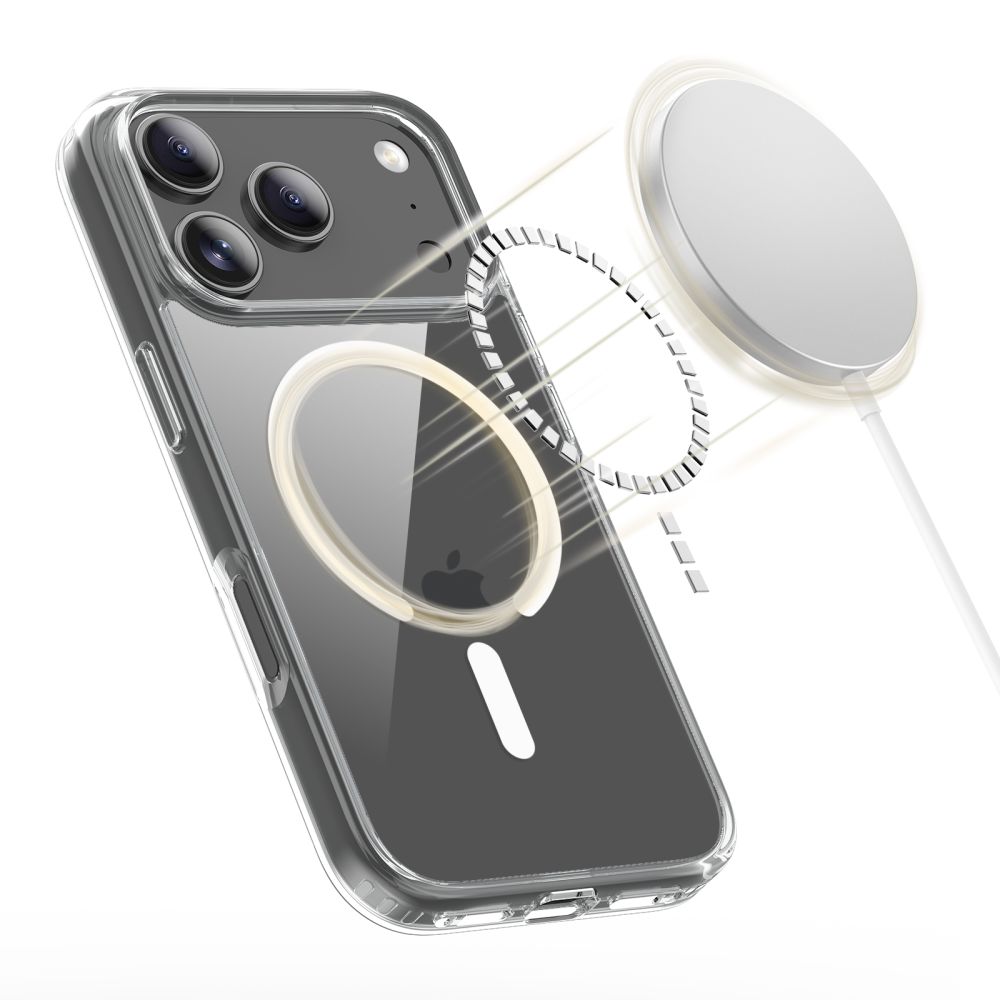 Dėklas Tech-Protect FlexAir Hybrid MagSafe iPhone 17 Pro Max, skaidrus