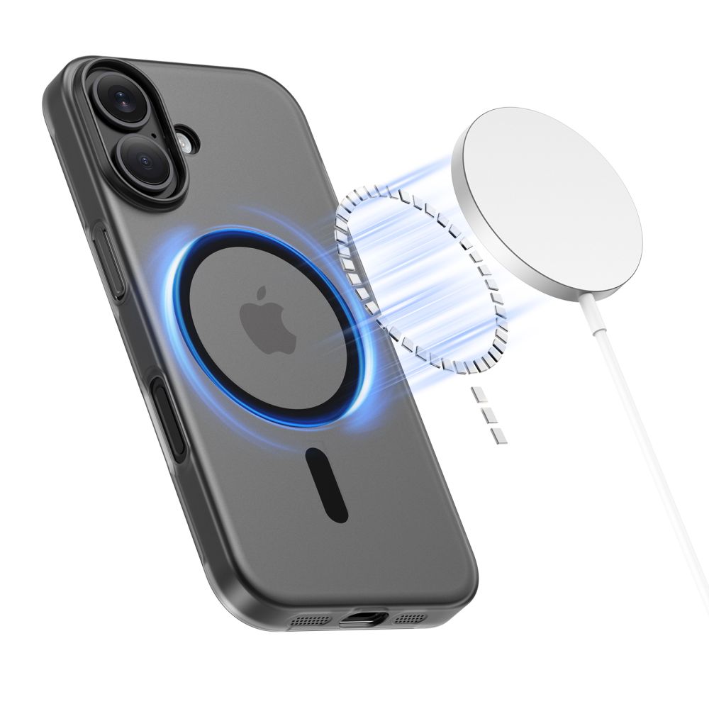 Dėklas Tech-Protect MagSlim MagSafe iPhone 17, matinis juodas