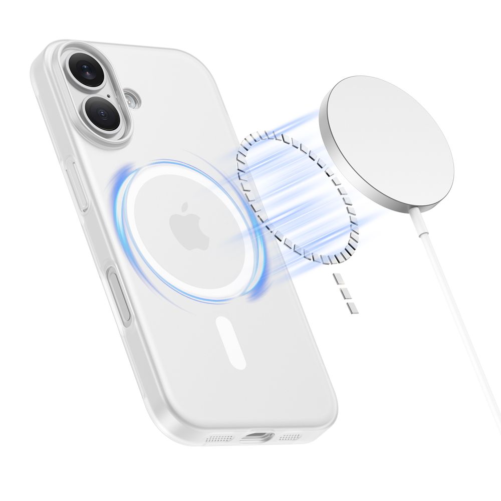 Dėklas Tech-Protect Magslim MagSafe iPhone 17, matinis baltas