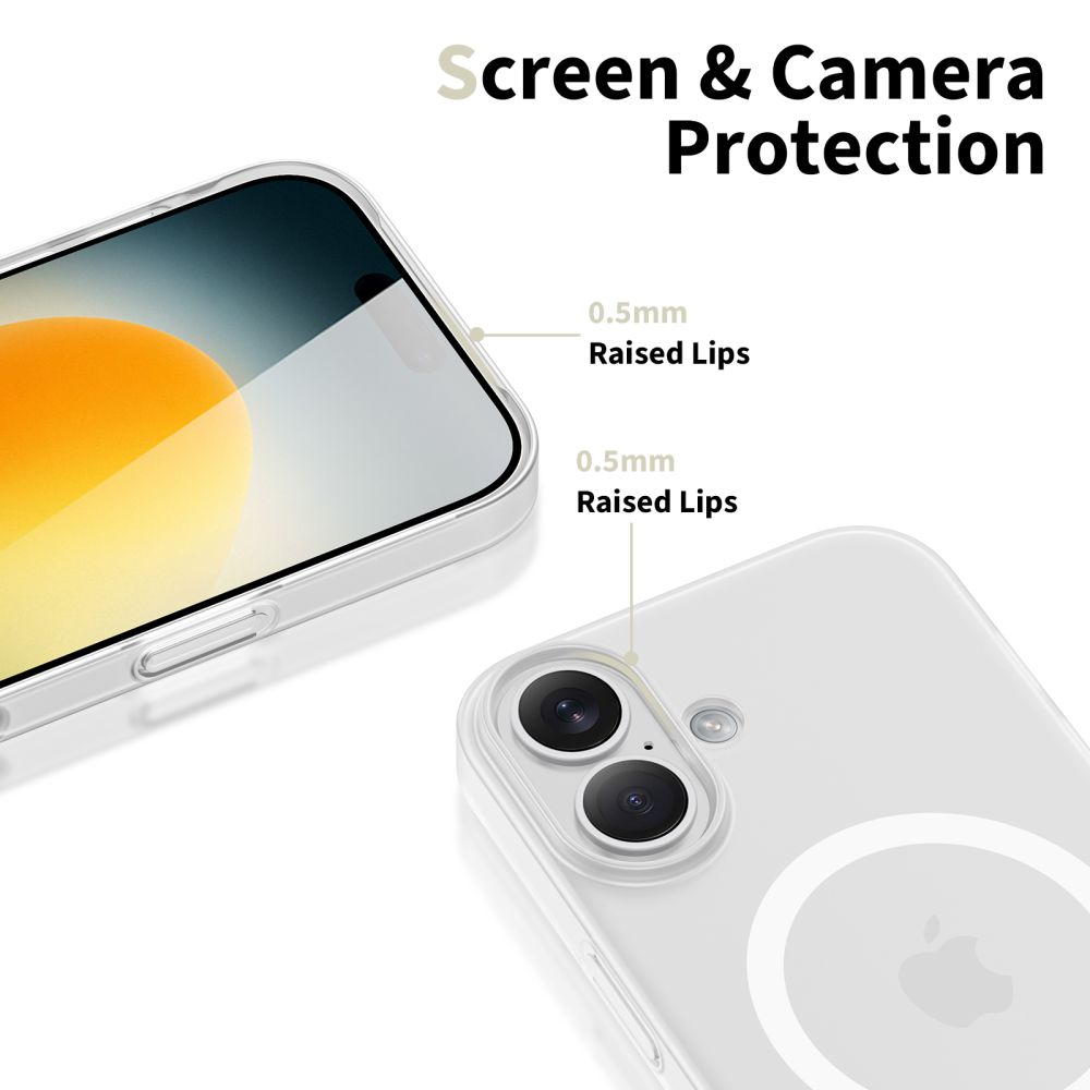 Dėklas Tech-Protect Magslim MagSafe iPhone 17, matinis baltas