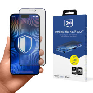 3mk Hardglass Matt Max privatumo grūdintas stiklas, skirtas iPhone 17 Pro