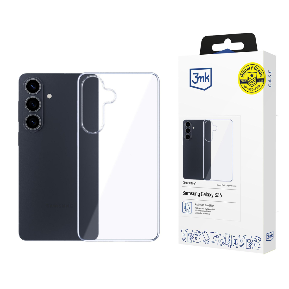 3mk Skaidrus Samsung Galaxy dėklas S26 - skaidrus