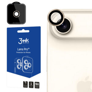 3mk Lens Protection Pro grūdintas stiklas, skirtas iPhone 17 Air – auksinis