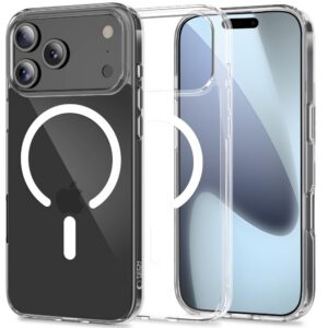 Dėklas Tech-Protect FlexAir Hybrid MagSafe iPhone 17 Pro, skaidrus
