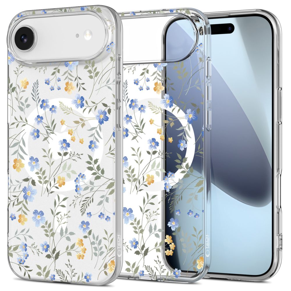 Dėklas Tech-Protect FlexAir MagSafe iPhone Air, pavasario gėlių raštas