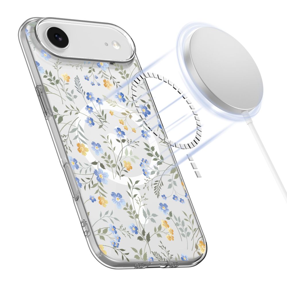 Dėklas Tech-Protect FlexAir MagSafe iPhone Air, pavasario gėlių raštas