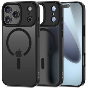 Dėklas Tech-Protect Magmat MagSafe iPhone 17 Pro, matinis juodas