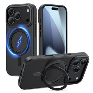 Dėklas Tech-Protect Magring MagSafe iPhone 17 Pro, juodas