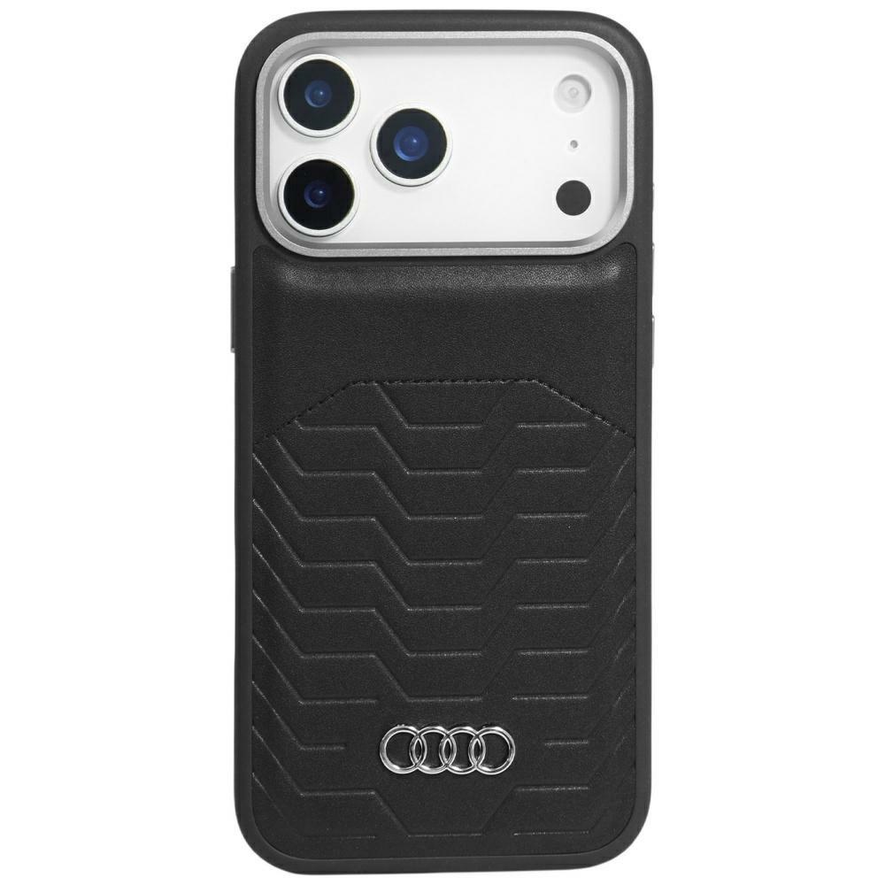 Audi GT Sintetinė oda MagSafe Dėklas iPhone 17 Pro Max - juodas