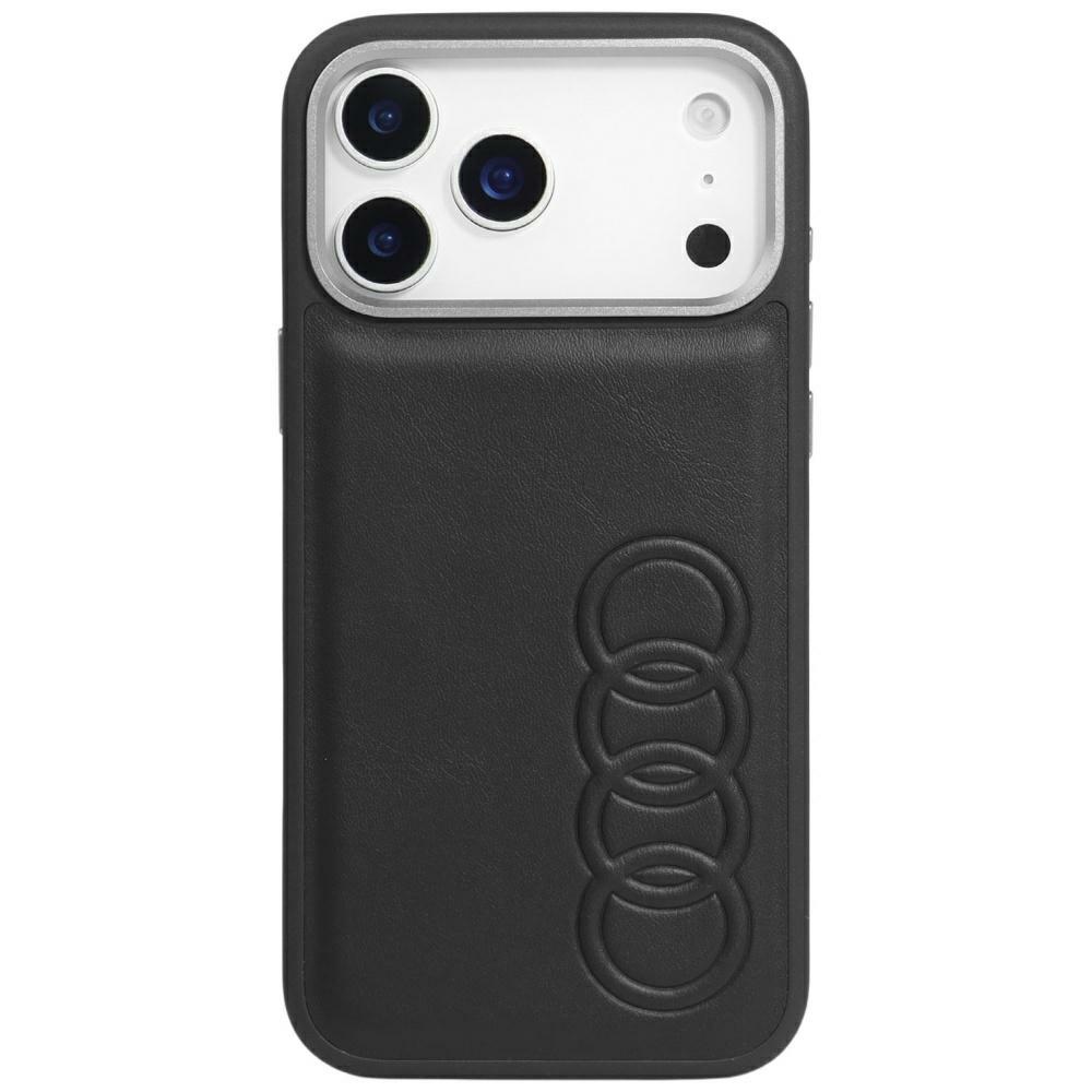 Audi TT dirbtinės odos MagSafe dėklas iPhone 17 Pro – juodas