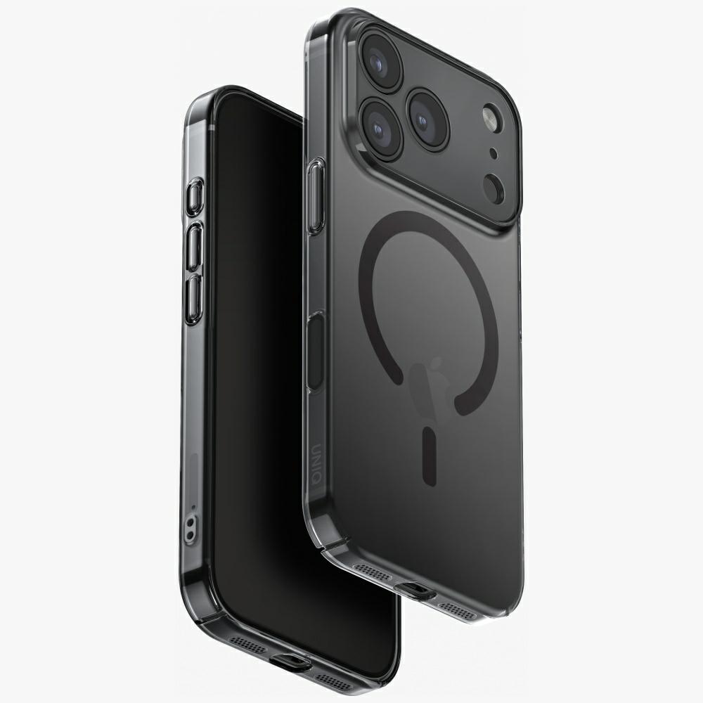Uniq Airsuit MagClick įkrovimo dėklas iPhone 17 Pro – juodas