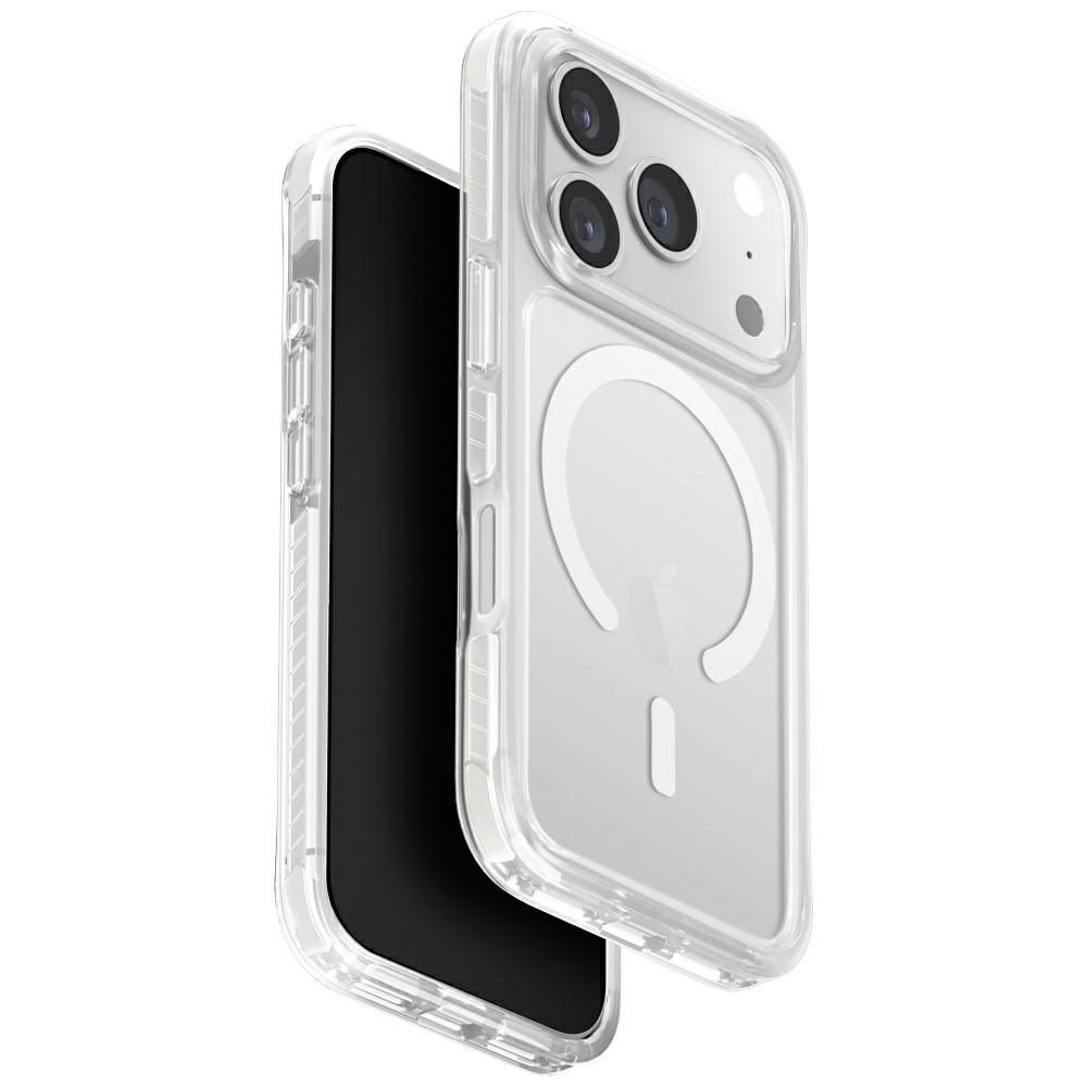 Uniq Combat MagClick dėklas iPhone 17 Pro – baltas