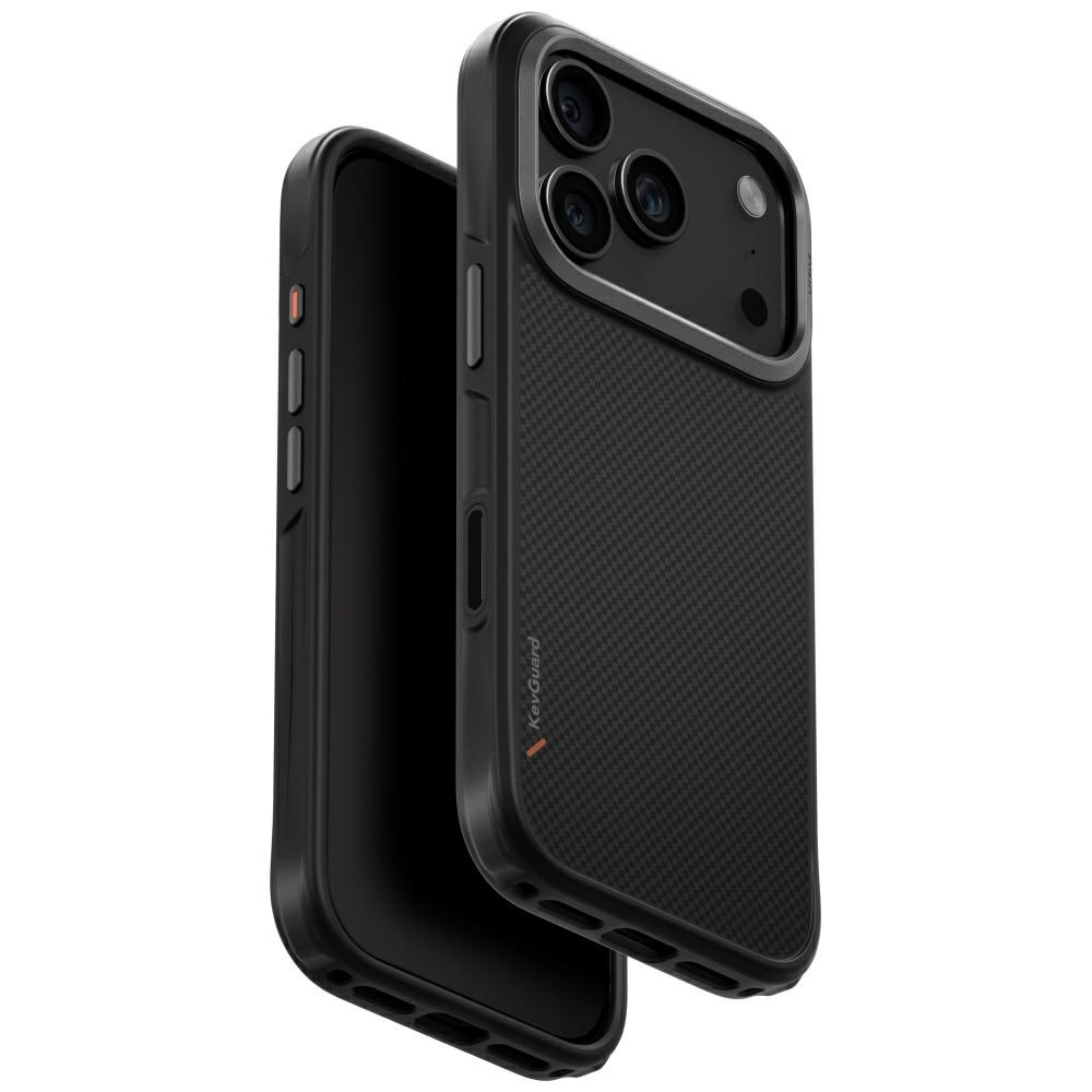 Uniq Keva MagClick įkrovimo dėklas iPhone 17 Pro – juodas