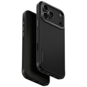Uniq Keva Magclick įkrovimo dėklas iPhone 17 Pro Max – juodas