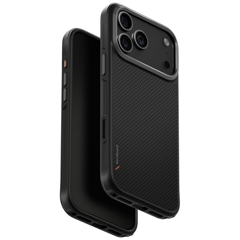 Uniq Keva Magclick įkrovimo dėklas iPhone 17 Pro Max – juodas
