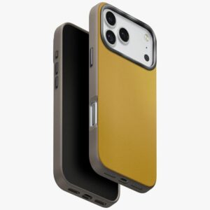Uniq Garso DS dėklas, skirtas iPhone 17 Pro Max Magclick Charging - Yellow-Gray