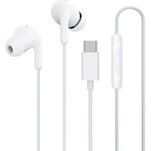„Xiaomi BHR8931GL“ į ausis įdedamos laidinės ausinės USB-C su nuotolinio valdymo pultu – balta