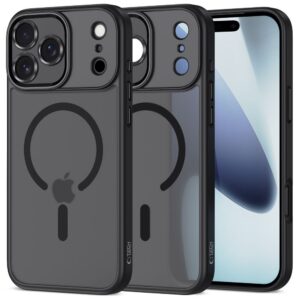 Dėklas Tech-Protect MagCam MagSafe iPhone 17 Pro Max, matinis juodas