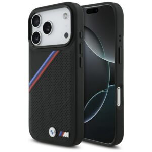 BMW M trispalvis metalinis logotipas MagSafe Dėklas, skirtas iPhone 17 Pro - Black
