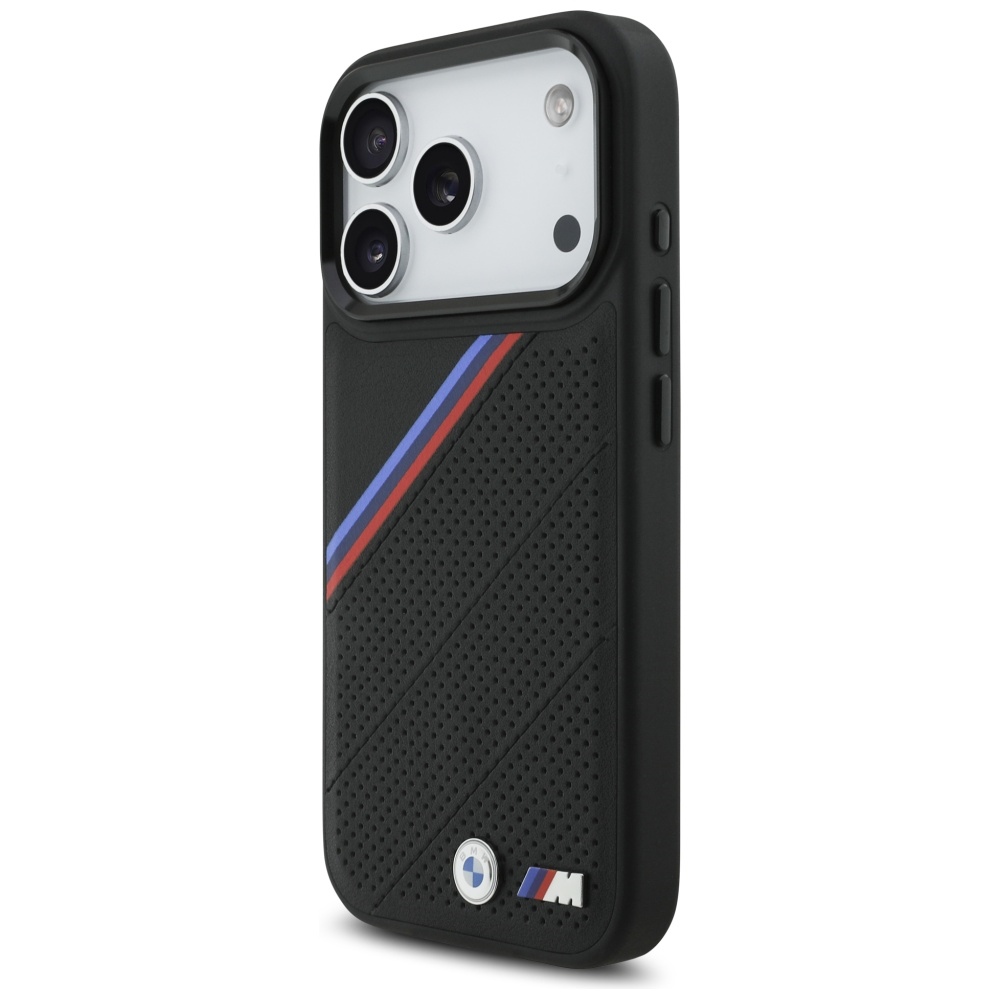 BMW M trispalvis metalinis logotipas MagSafe Dėklas, skirtas iPhone 17 Pro - Black