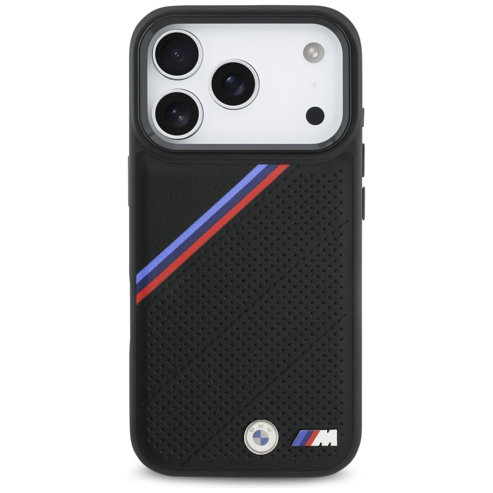 BMW M trispalvis metalinis logotipas MagSafe Dėklas, skirtas iPhone 17 Pro - Black