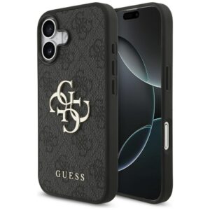 Guess 4G Big Logo dėklas iPhone 17 – juodas