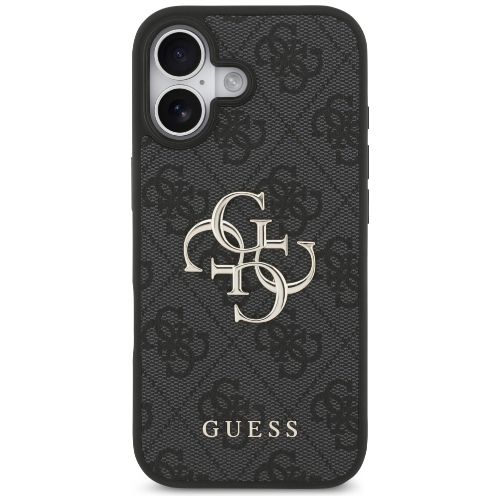 Guess 4G Big Logo dėklas iPhone 17 – juodas