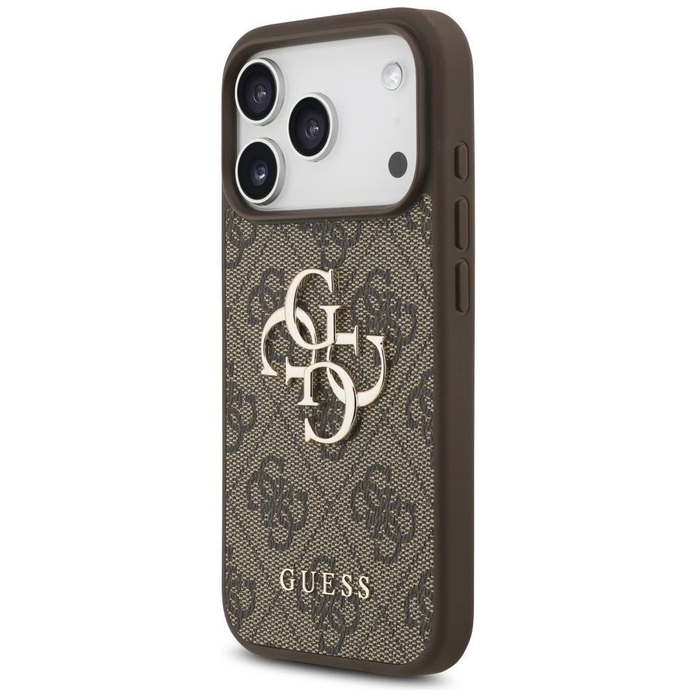 Guess 4G Big Logo dėklas iPhone 17 Pro – rudas