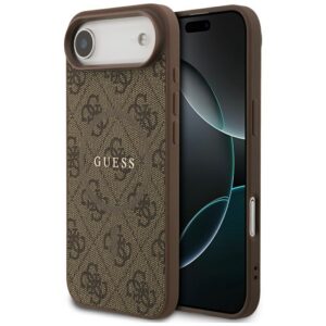 Guess 4G Klasikinis žiedo logotipas MagSafe Dėklas, skirtas iPhone 17 Air - Brown