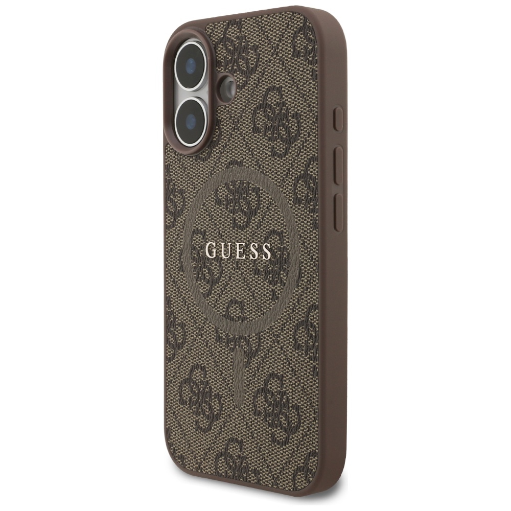 Guess MagSafe dėklas iPhone 17 – rudas