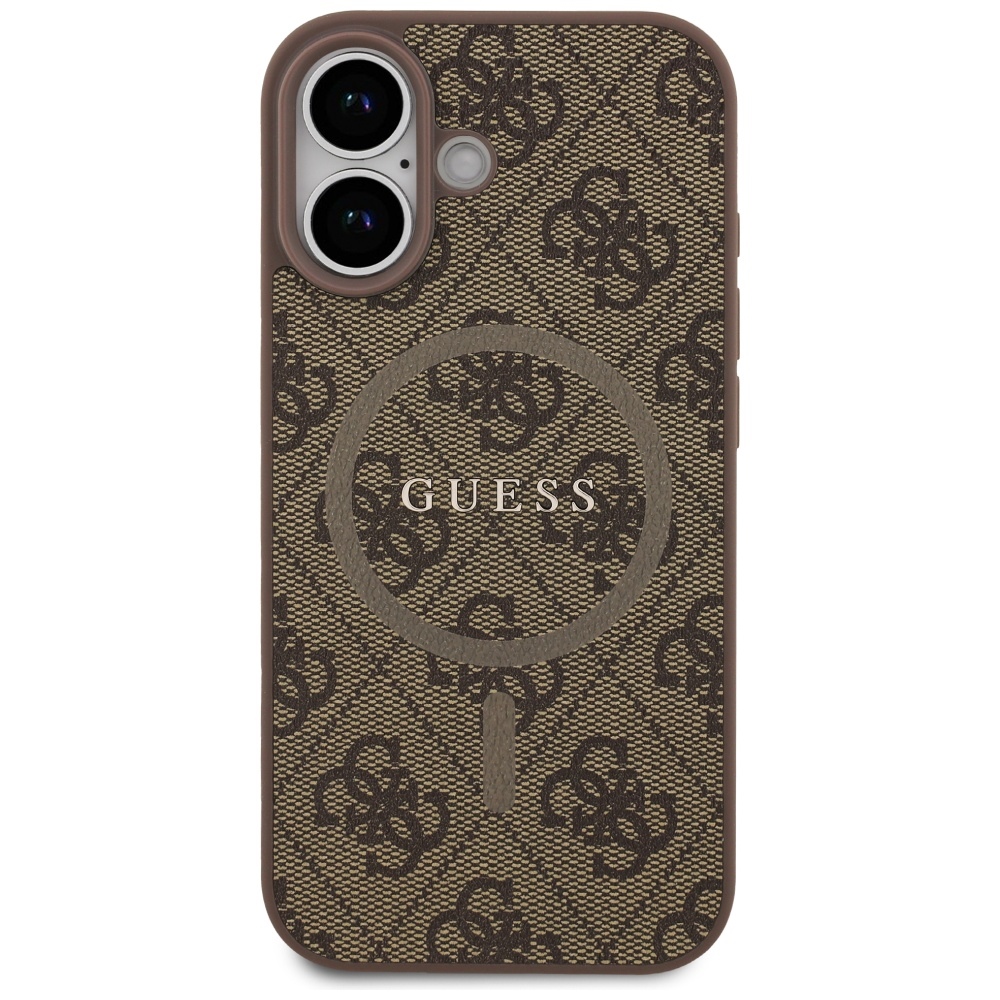 Guess MagSafe dėklas iPhone 17 – rudas