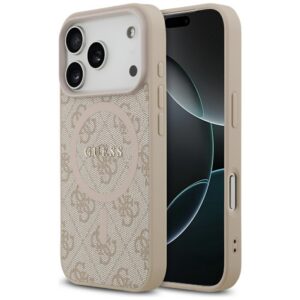 Guess MagSafe dėklas iPhone 17 Pro – rožinis