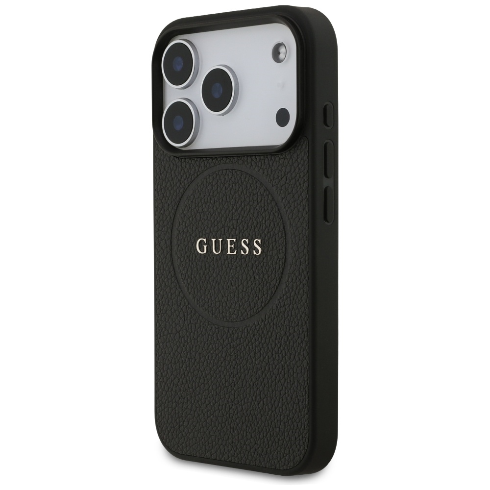 Guess MagSafe dėklas iPhone 17 Pro – juodas