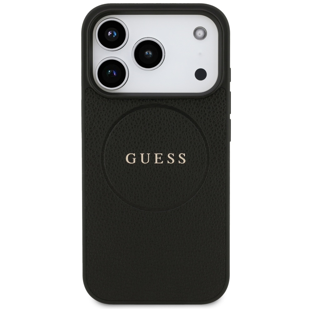 Guess MagSafe dėklas iPhone 17 Pro – juodas
