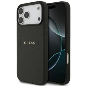 Guess MagSafe dėklas iPhone 17 Pro Max – juodas