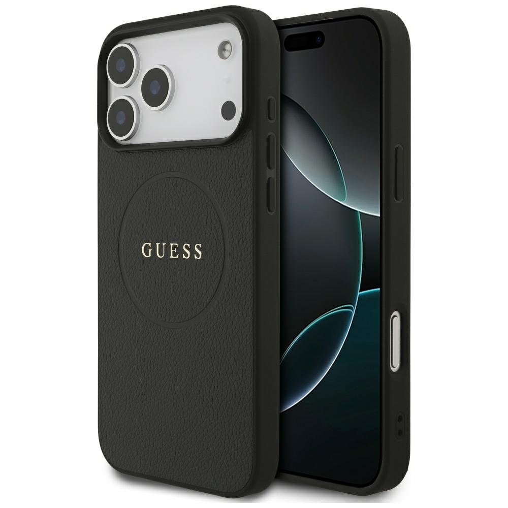 Guess MagSafe dėklas iPhone 17 Pro Max – juodas