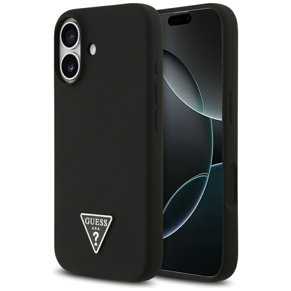 Guess MagSafe silikoninis dėklas iPhone 17 – juodas