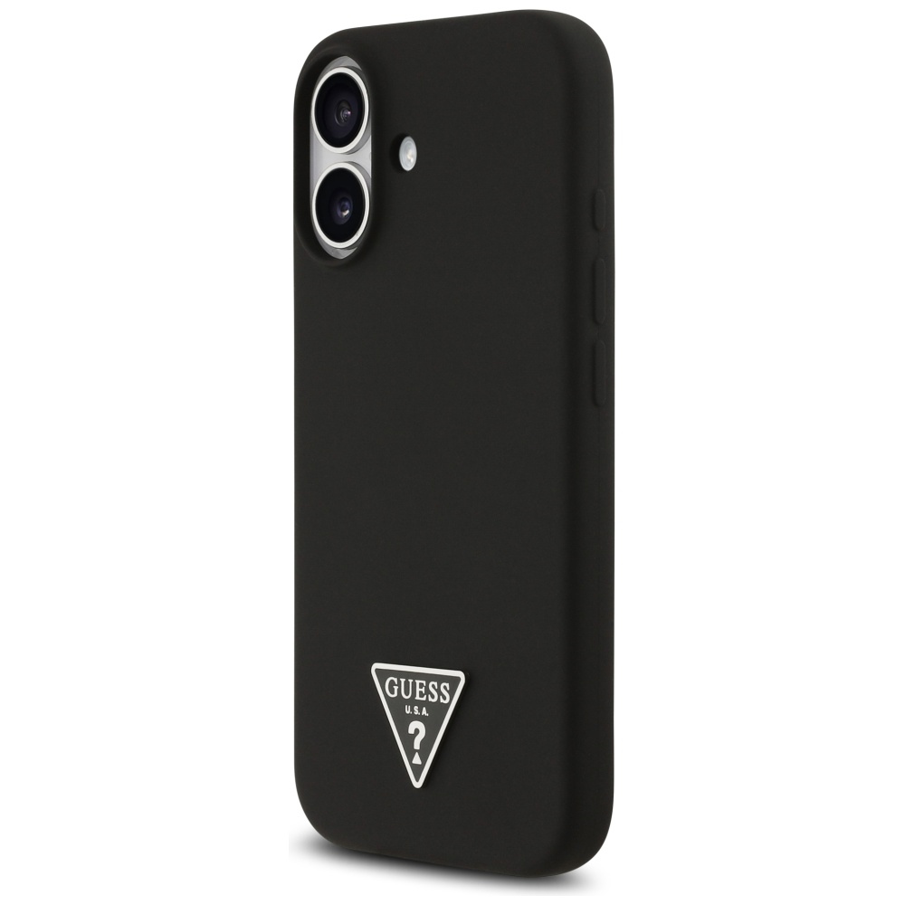 Guess MagSafe silikoninis dėklas iPhone 17 – juodas