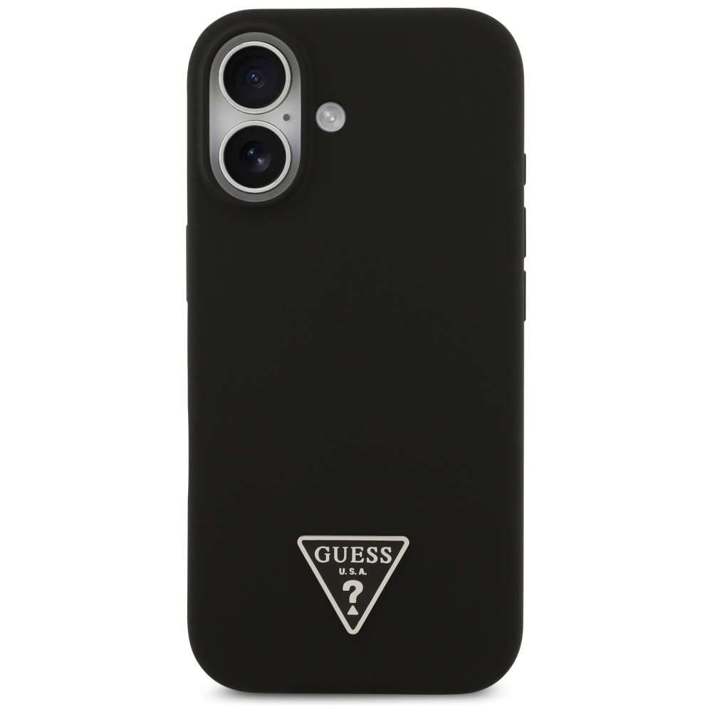 Guess MagSafe silikoninis dėklas iPhone 17 – juodas