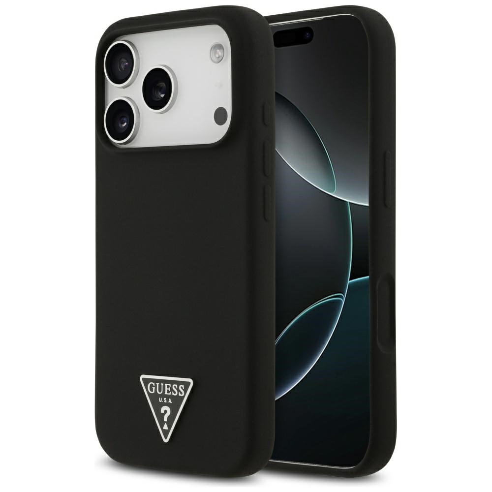 Guess MagSafe dėklas iPhone 17 Pro – juodas