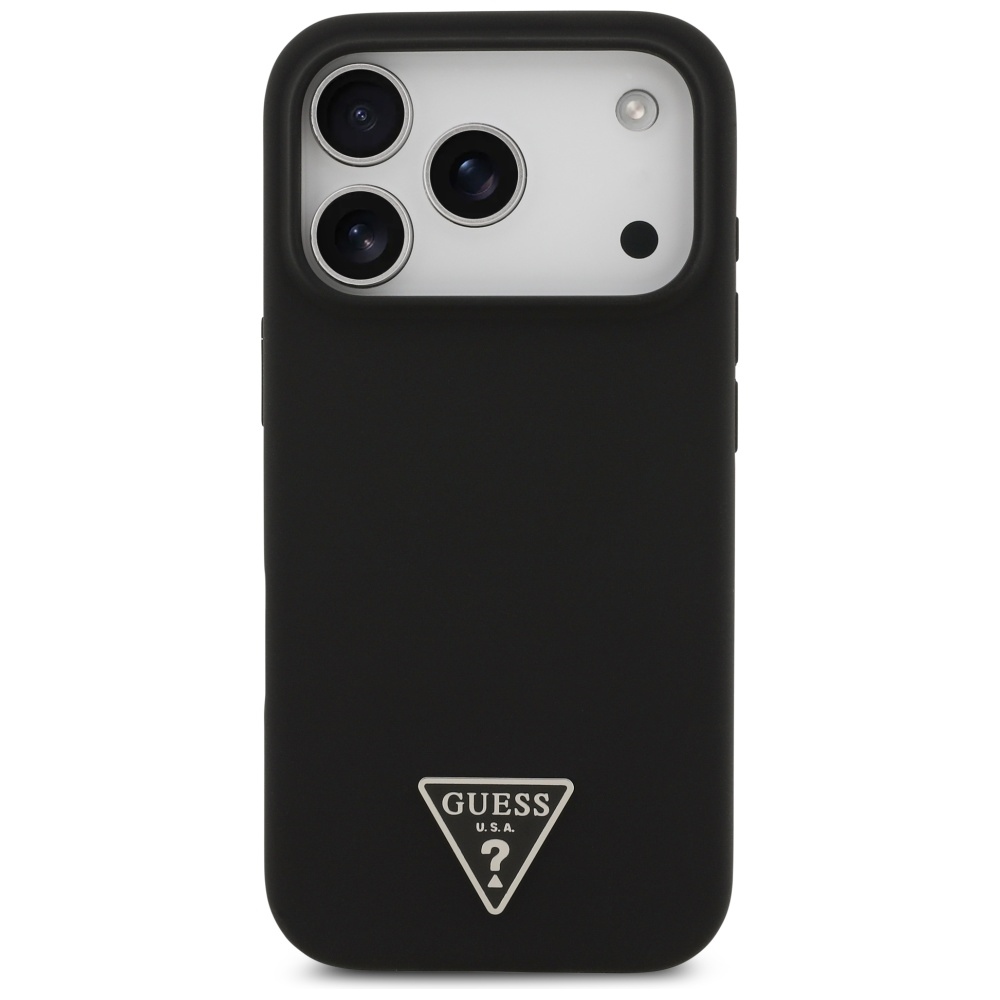 Guess MagSafe dėklas iPhone 17 Pro – juodas