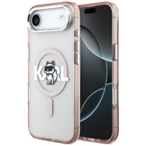 Karl Lagerfeld MagSafe dėklas iPhone 17 Air – rožinis