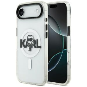 Karl Lagerfeld MagSafe dėklas iPhone 17 Air – skaidrus