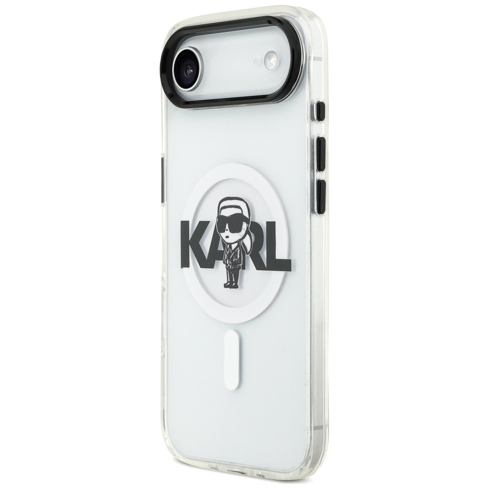 Karl Lagerfeld MagSafe dėklas iPhone 17 Air – skaidrus